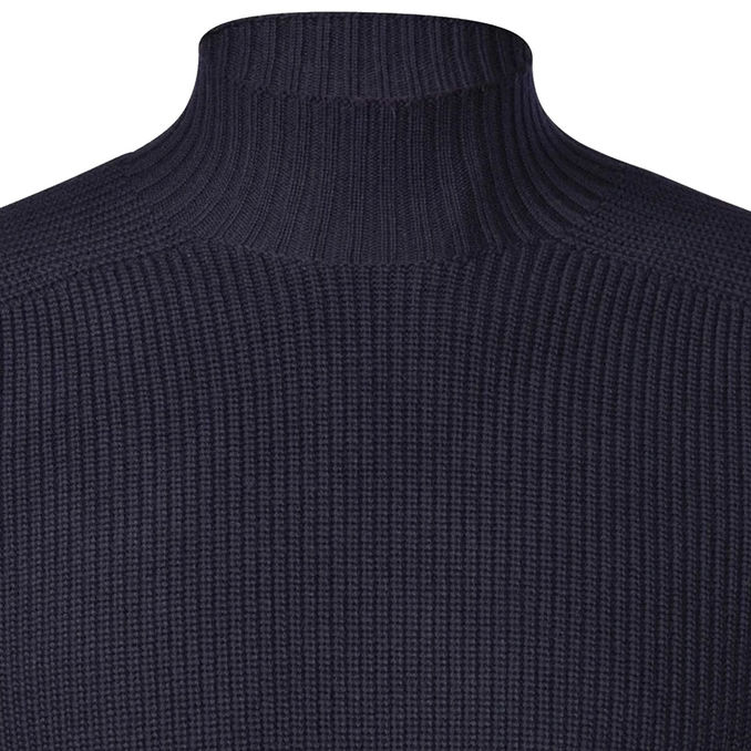 SWEATER IN WOOL Man Blu Navy