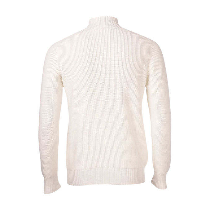 SWEATER IN WOOL Man Cream