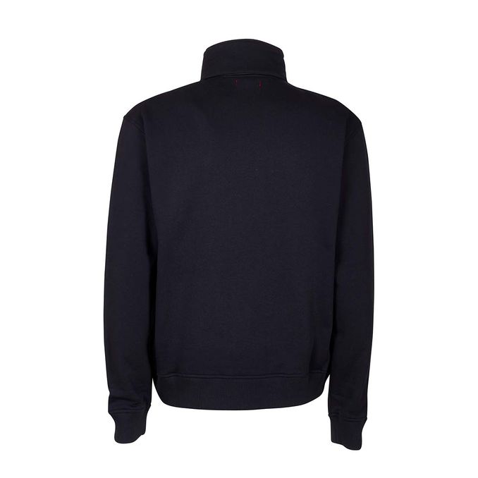 SWEATER WITH NYLON POCKET Man Blue