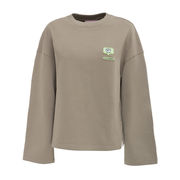 SWEATSAHIRT EYE LIKE PATCH Woman Taupe SWEATSAHIRT EYE LIKE PATCH Woman Taupe