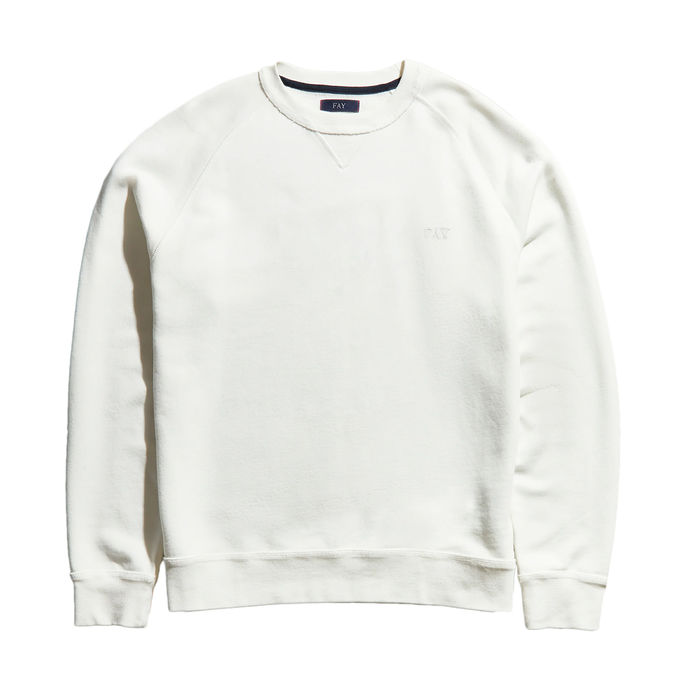 SWEATSHIRT 3D EMBROIDERY Man White