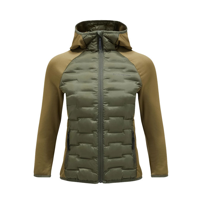 SWEATSHIRT ARGON HYBRID Woman Pine Needle Snap Green 