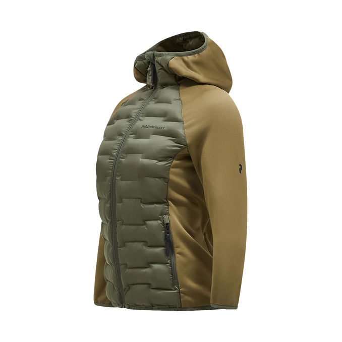 SWEATSHIRT ARGON HYBRID Woman Pine Needle Snap Green 