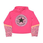 SWEATSHIRT COLORBLOCKED Girl Prime Pink SWEATSHIRT COLORBLOCKED Girl Prime Pink
