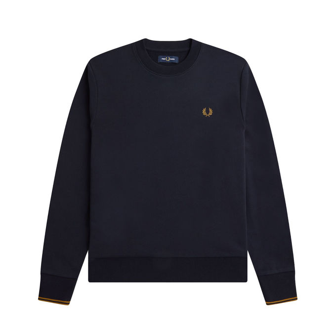 SWEATSHIRT CREW NECK Man Navy Caramel