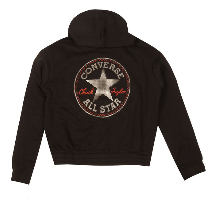 SWEATSHIRT LOGO GLITTER Girl Black