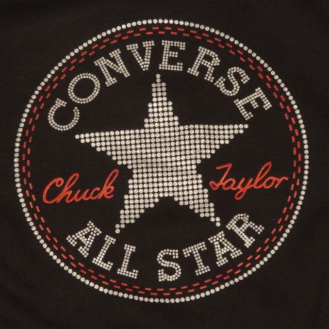 SWEATSHIRT LOGO GLITTER Girl Black