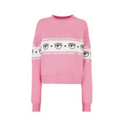SWEATSHIRT MAXI LOGOMANIA Woman Sachet Pink SWEATSHIRT MAXI LOGOMANIA Woman Sachet Pink