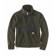 SWEATSHIRT RELAXED FIT FLEECE Man Basil Heather SWEATSHIRT RELAXED FIT FLEECE Man Basil Heather