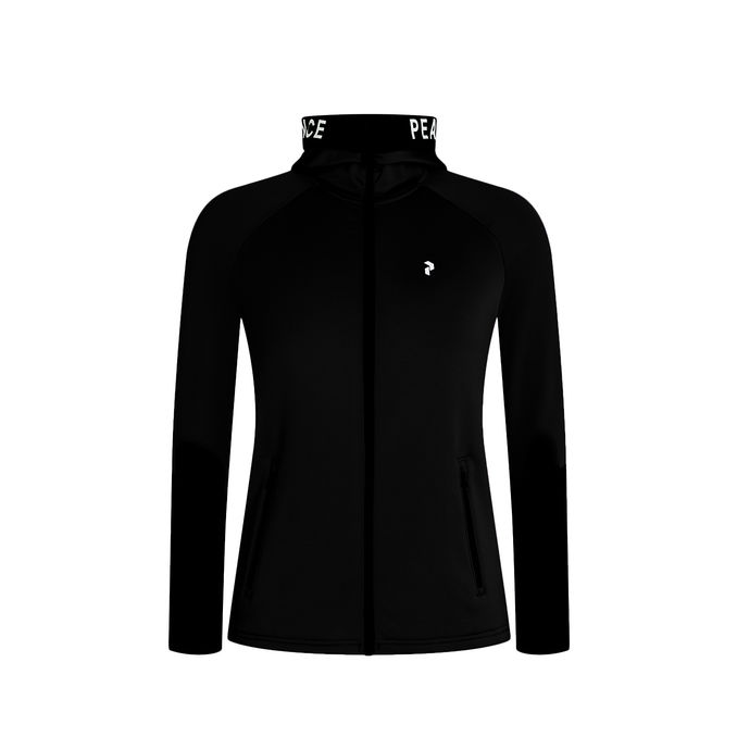 PEAK PERFORMANCE SWEATSHIRT RIDER MID ZIP Woman Black Mascheroni Store