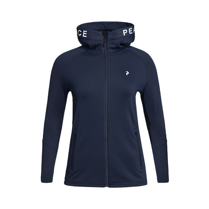 SWEATSHIRT RIDER WITH ZIP Woman Blue Shadow