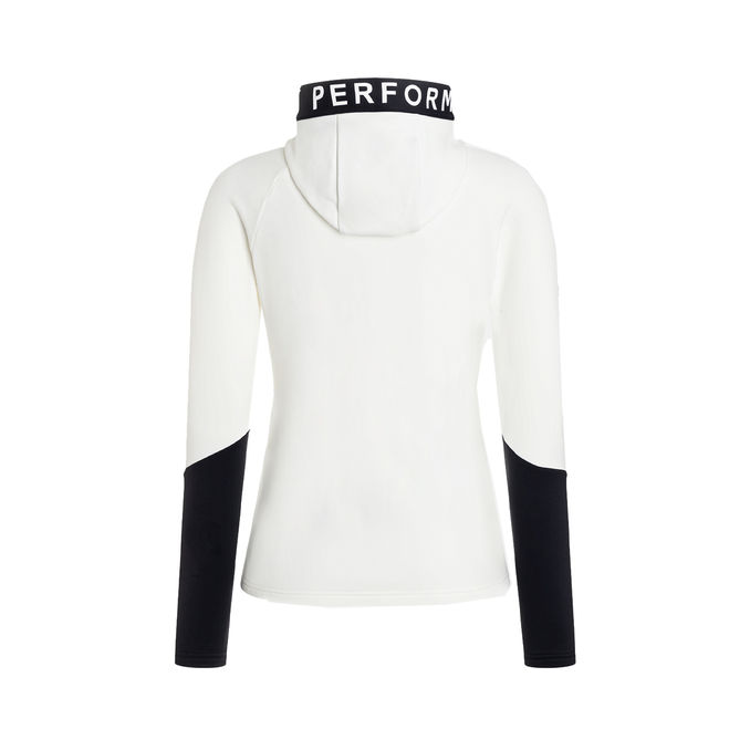 SWEATSHIRT RIDER WITH ZIP Woman Off White Black