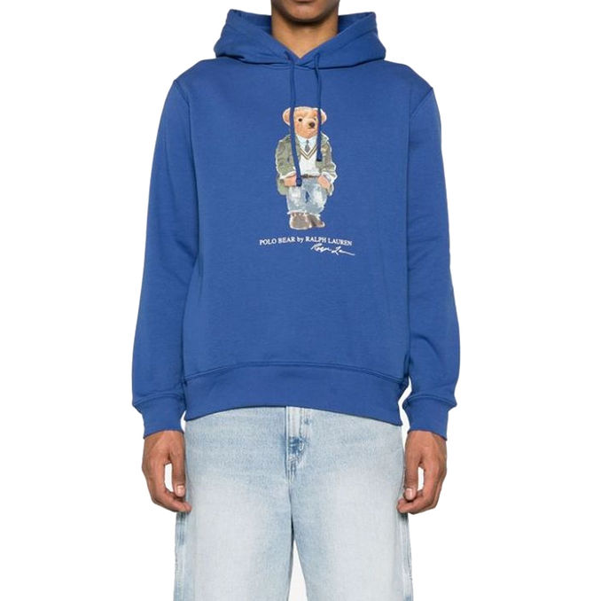 SWEATSHIRT TEDDY PATCH Man Beach Royal