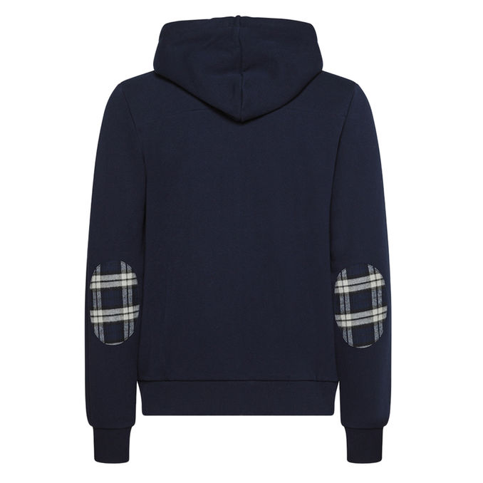 SWEATSHIRT WITH CONTRAST ZIP Man Blue Bavy