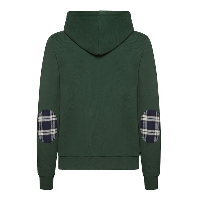 SWEATSHIRT WITH CONTRAST ZIP Man Green