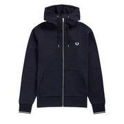 SWEATSHIRT WITH HOOD AND ZIP Man Navy SWEATSHIRT WITH HOOD AND ZIP Man Navy