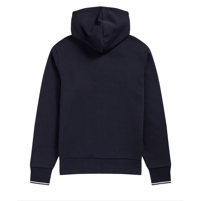 SWEATSHIRT WITH HOOD AND ZIP Man Navy