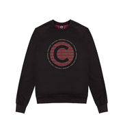 SWEATSHIRT WITH LOGO IN FLEECE COTTON Man Black SWEATSHIRT WITH LOGO IN FLEECE COTTON Man Black