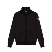 SWEATSHIRT WITH LOGO IN GAUZED COTTON Man Black SWEATSHIRT WITH LOGO IN GAUZED COTTON Man Black