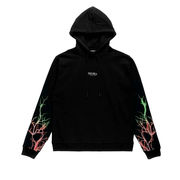 SWEATSHIRT WITH RED AND GREEN LIGHTNING PRINT Man Black SWEATSHIRT WITH RED AND GREEN LIGHTNING PRINT Man Black