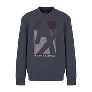 SWEATSHIRT WRITTEN LARGE ON THE CHEST Man Ebony SWEATSHIRT WRITTEN LARGE ON THE CHEST Man Ebony