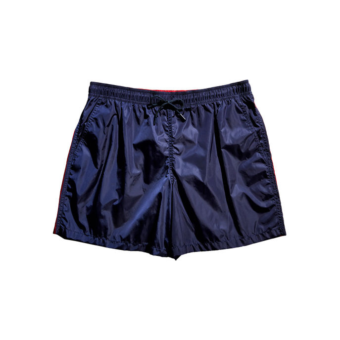 SWIMSUIT BANDE LATERALI Man Bluette