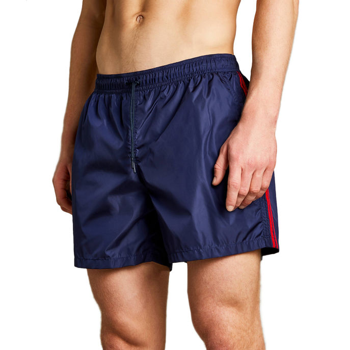 SWIMSUIT BANDE LATERALI Man Bluette