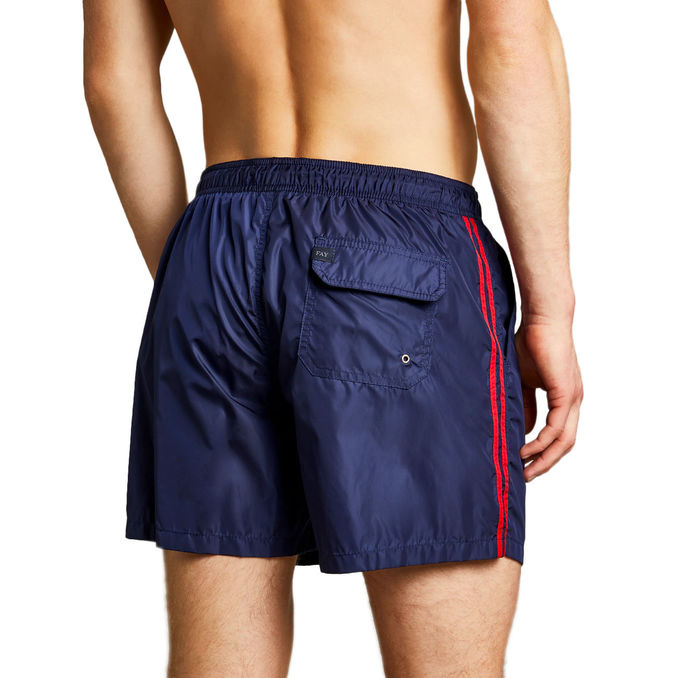 SWIMSUIT BANDE LATERALI Man Bluette