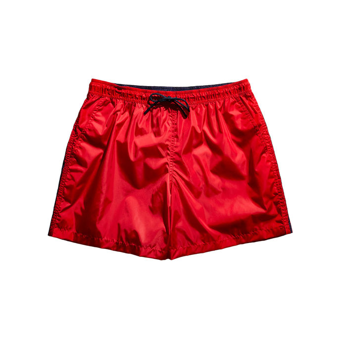 SWIMSUIT BANDE LATERALI Man Dark Ruby