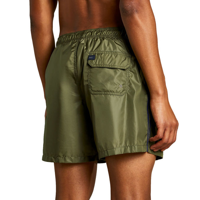 SWIMSUIT BANDE LATERALI Man MILITARY GREEN BLUE