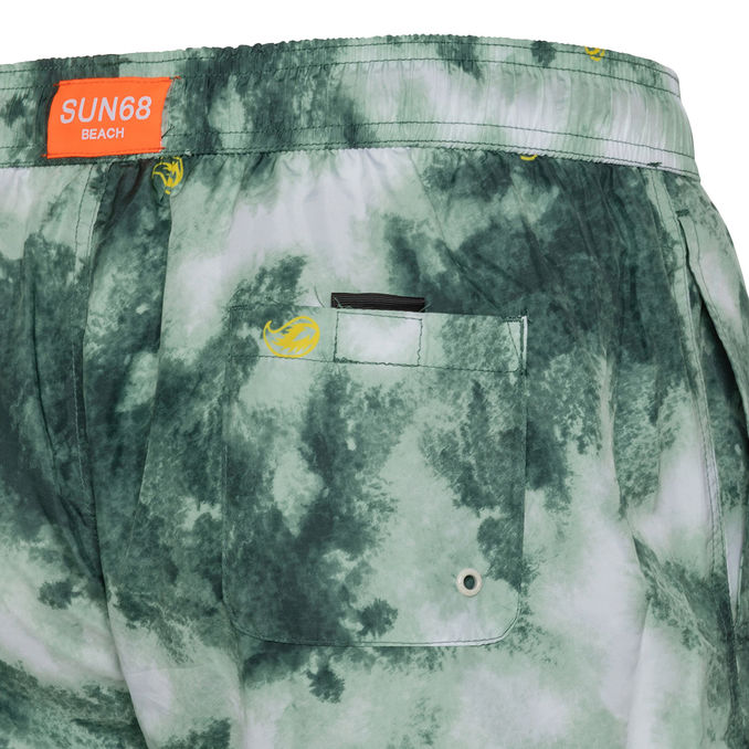 SWIMSUIT TIE DYE Yellow Military Man