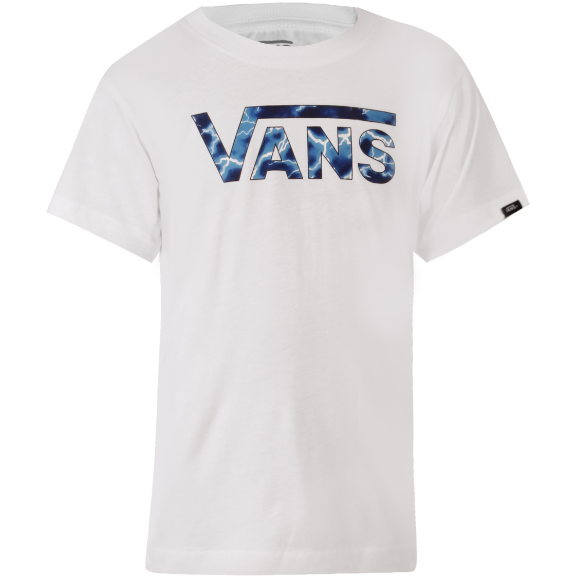 VANS T-SHIRT CLASSIC LOGO True Store White/ Blue Mascheroni Bimbo 