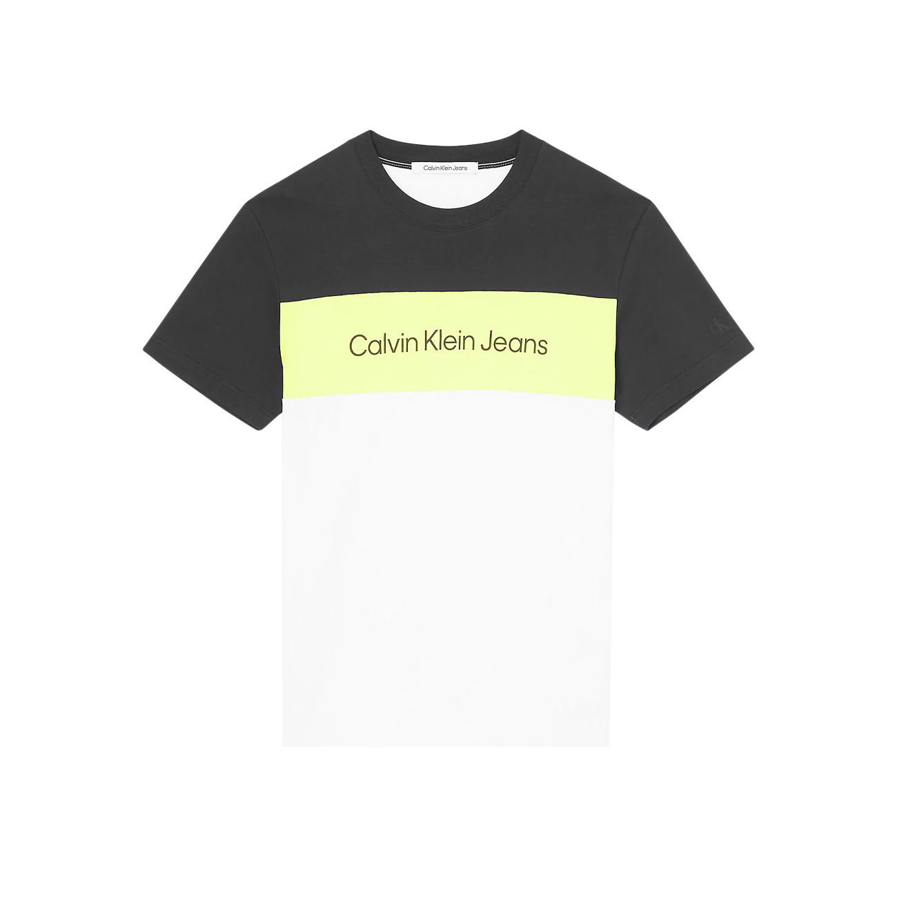 White KLEIN Store Man Mascheroni T-SHIRT | COLORBLOCK Bright CALVIN JEANS