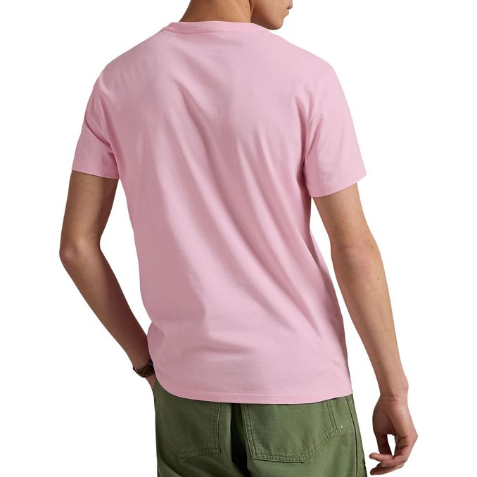 T-SHIRT CREWNECK SLIM FIT JERSEY Man Bath Pink