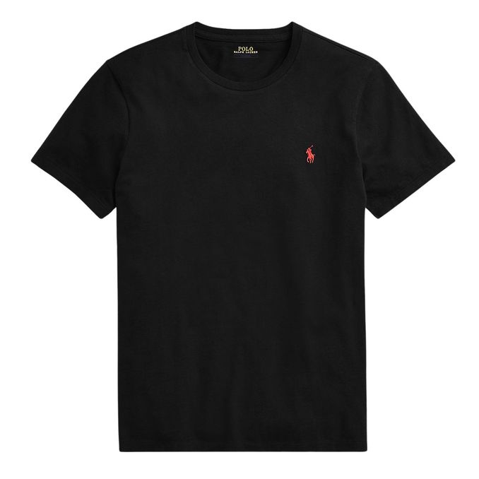 T-SHIRT CREWNECK SLIM FIT JERSEY Man Black