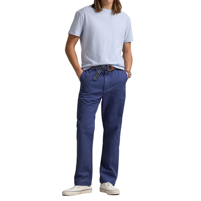 T-SHIRT CREWNECK SLIM FIT JERSEY Man Cornflower Blue