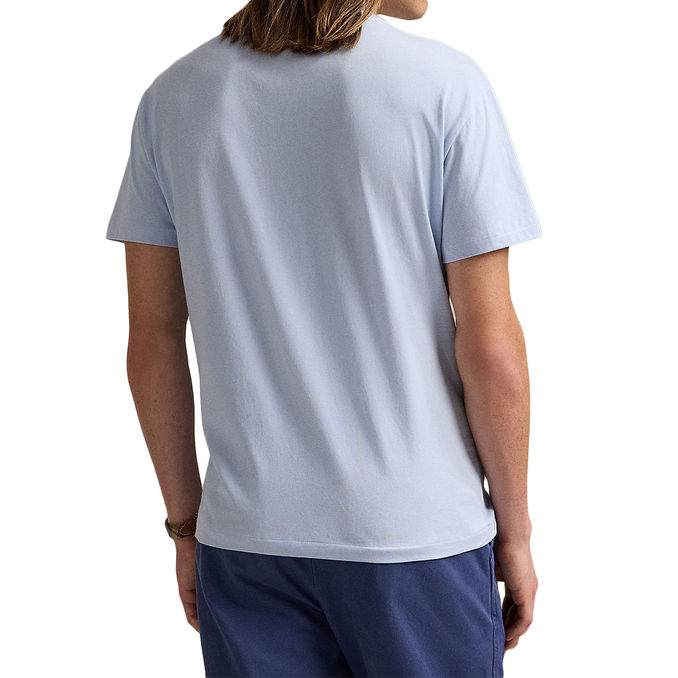T-SHIRT CREWNECK SLIM FIT JERSEY Man Cornflower Blue