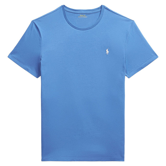 T-SHIRT CREWNECK SLIM FIT JERSEY Man Embayment Blue