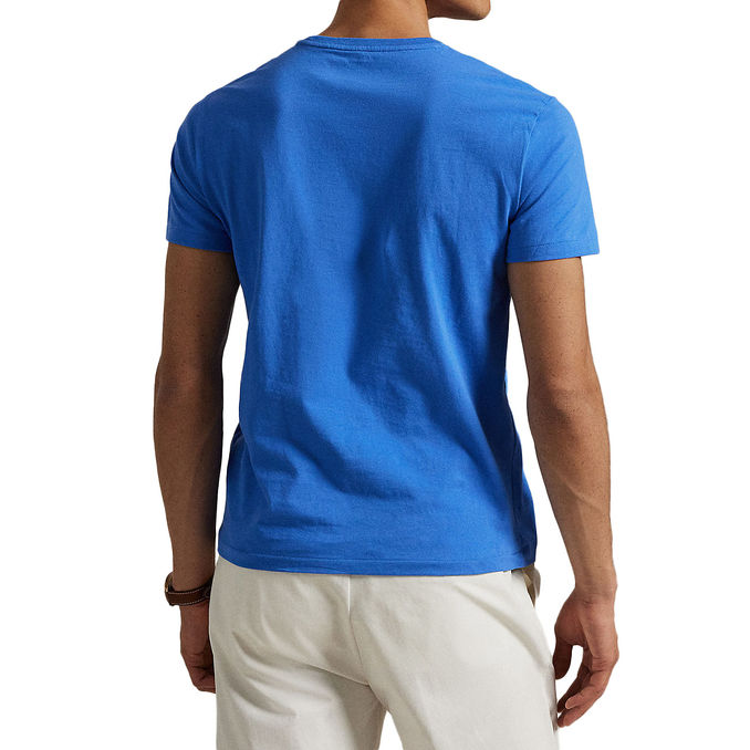 T-SHIRT CREWNECK SLIM FIT JERSEY Man Embayment Blue