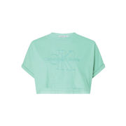 T-SHIRT CROPPED MONOLOGUE WASHED Woman Neptunes Wave T-SHIRT CROPPED MONOLOGUE WASHED Woman Neptunes Wave
