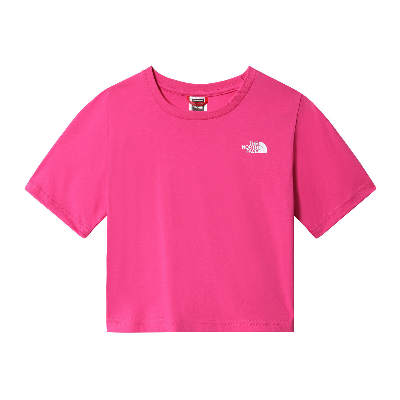 THE NORTH FACE T-SHIRT CROPPED SIMPLE DOME Kid Linaria Pink | Mascheroni  Store