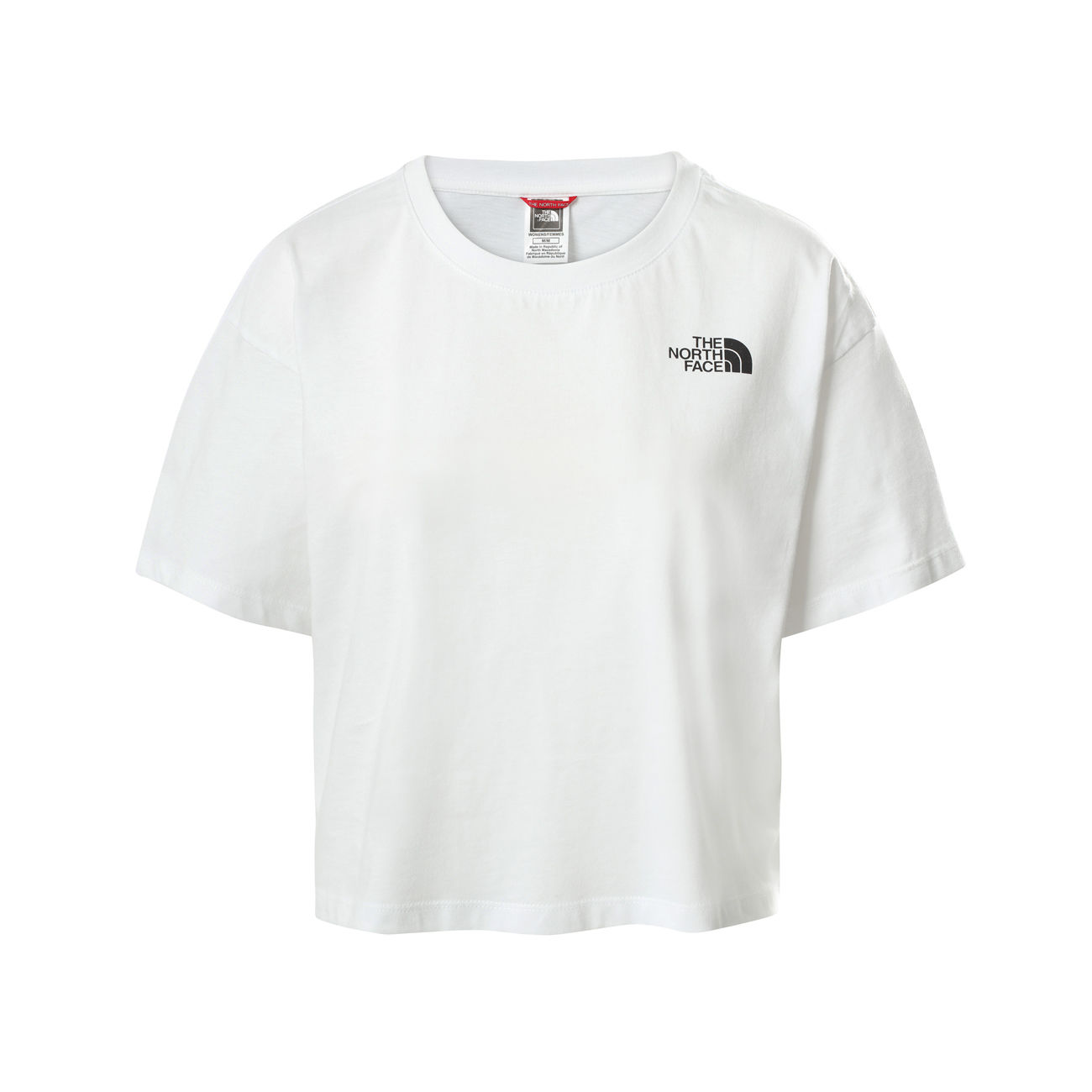 THE NORTH FACE T-SHIRT CROPPED SIMPLE DOME Woman White | Mascheroni Store