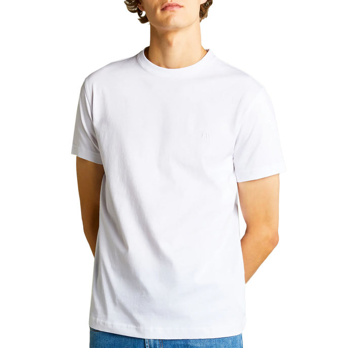 T-SHIRT EMBROIDERY ON CHEST Man White