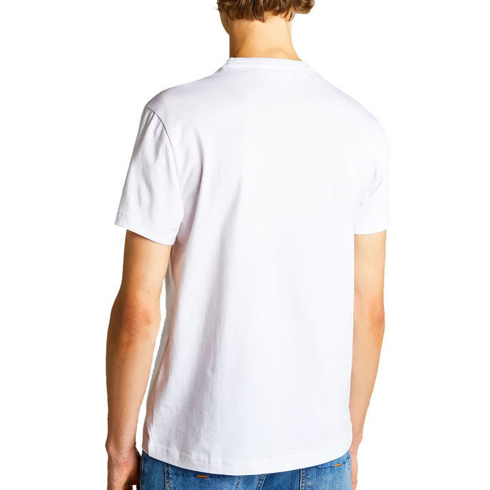 T-SHIRT EMBROIDERY ON CHEST Man White