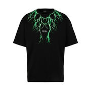 T SHIRT GREEN LIGHTNING ON FRONT Kids Black Green T SHIRT GREEN LIGHTNING ON FRONT Kids Black Green
