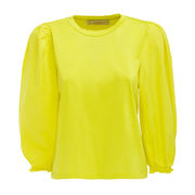 T-SHIRT JERSEY 3/4 POPELINE SLEEVES Woman Cedar T-SHIRT JERSEY 3/4 POPELINE SLEEVES Woman Cedar