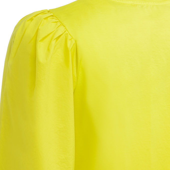 T-SHIRT JERSEY 3/4 POPELINE SLEEVES Woman Cedar