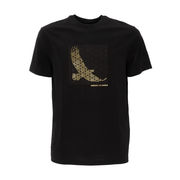 T-SHIRT LOGO AQUILA RAMADAM Man Black Gold Logo T-SHIRT LOGO AQUILA RAMADAM Man Black Gold Logo