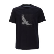 T-SHIRT LOGO AQUILA RAMADAM Man Deep Navy Silver Logo T-SHIRT LOGO AQUILA RAMADAM Man Deep Navy Silver Logo