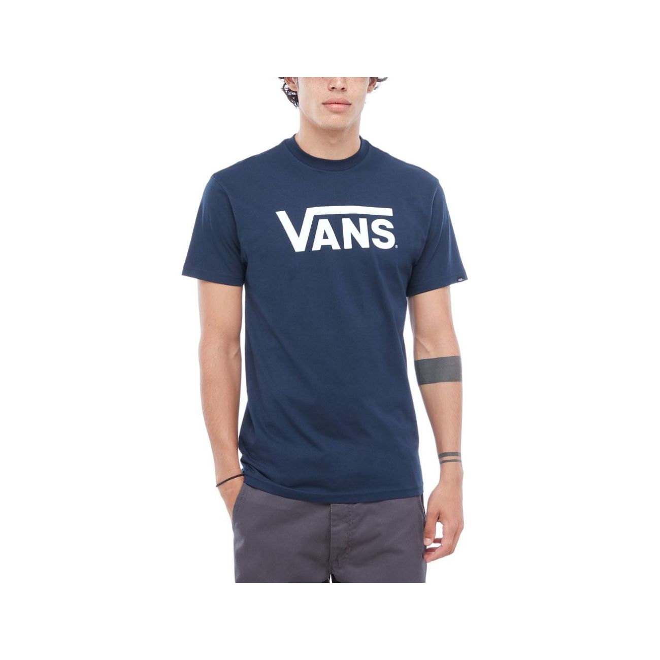 vans classic t shirt navy